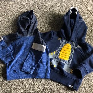 3/$20 - Pair of hoodie sweatshirts sz 18-24M
